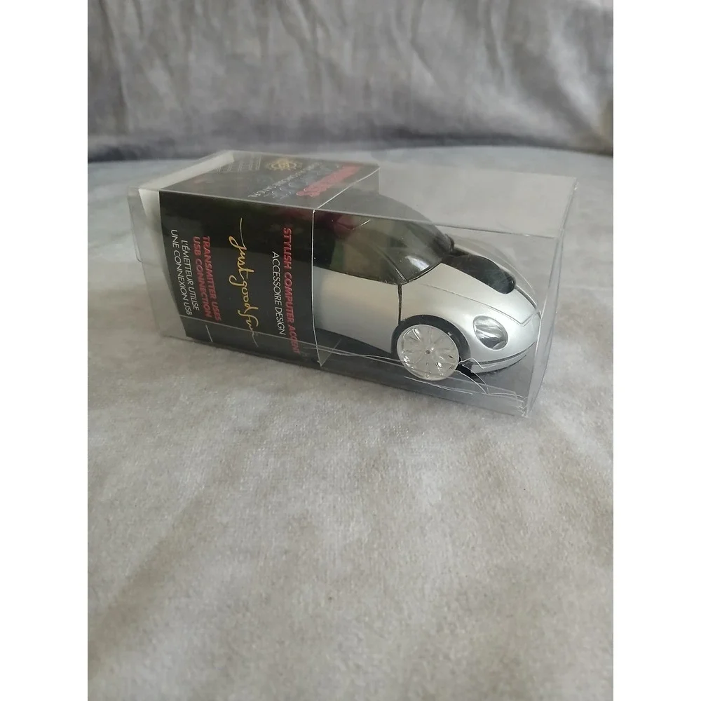 Wireless Car Mouse Silver Sports Car Optical USB Computer Mouse YES Designs